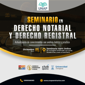 Seminario en "Derecho Notarial y Registral" (Certificado impreso)
