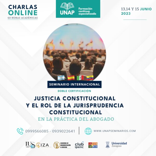 Seminario en "Justicia Constitucional" (Certificado impreso)